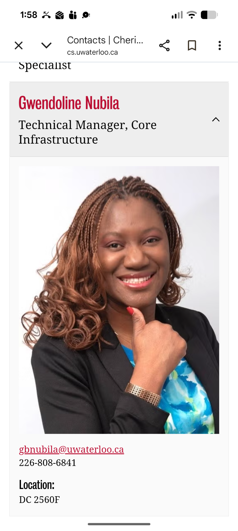 Gwendoline Nubila, Executive Director